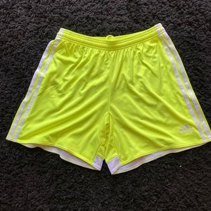 Adidas Neon Soccer Shorts